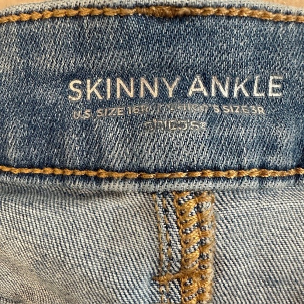 Chico's Women's Skinny‎ Ankle Stretch Jeans Size 16/3R - Picture 4 of 6